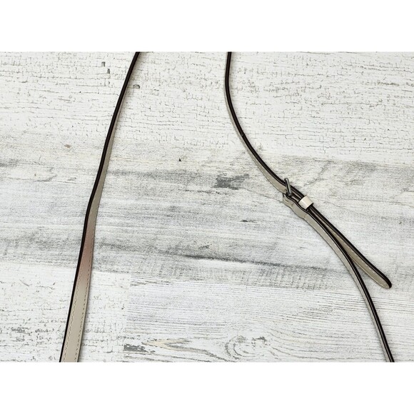 R.L.L Lauren Ralph Lauren Crossbody Bag Cream Small Leather Classic Purse - Picture 6 of 16